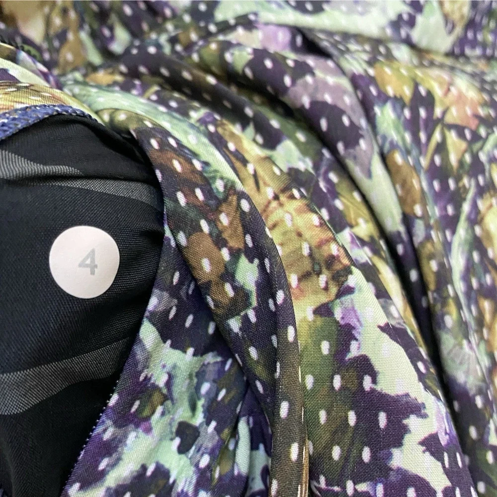 Lululemon City Summer Dress Floral Sport White Multi Size 4